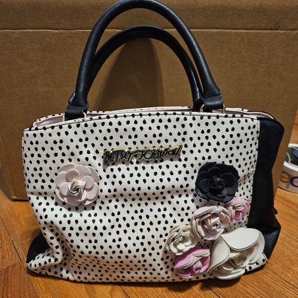 Betsey Johnson Leather Tote Purse - Picture 2 of 4